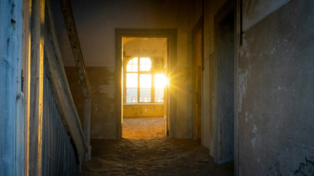 Southern Namibia Sunrise in Kolmanskop